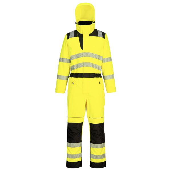 Picture of PW3 Hi-Vis Coverall PW355 Yellow/Black