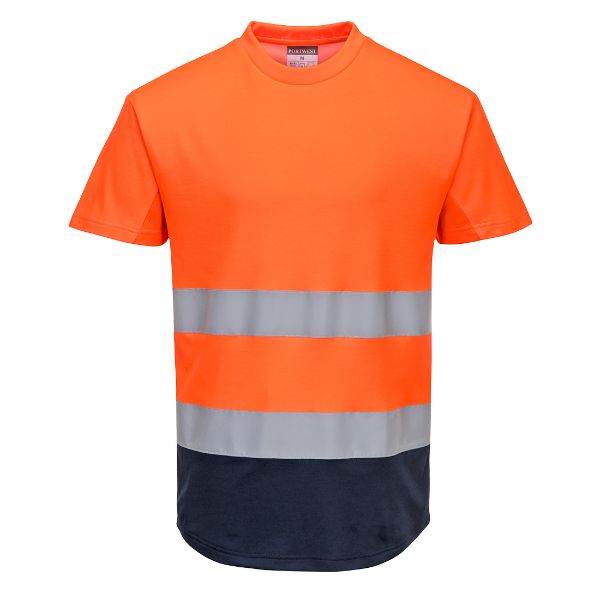 Picture of Hi-Vis Vest C395 Orange/Navy