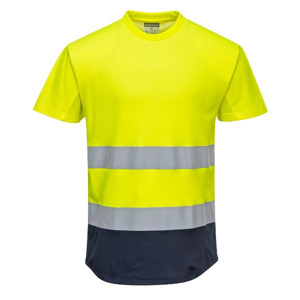 Picture of Hi-Vis Vest C395 Yellow/Navy