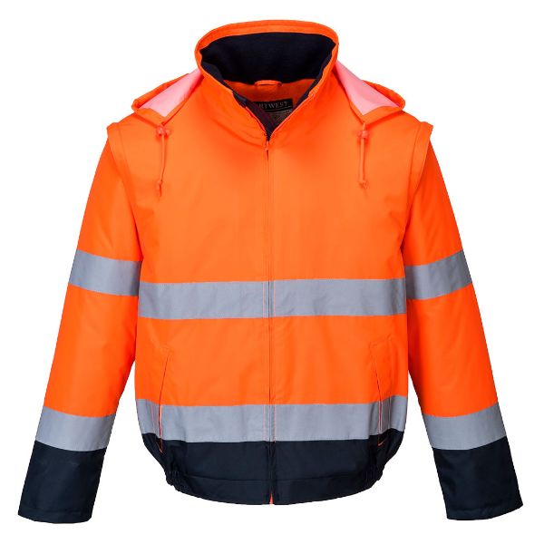 Picture of Hi-Vis Traffic Controller Vest C464 Orange/Navy