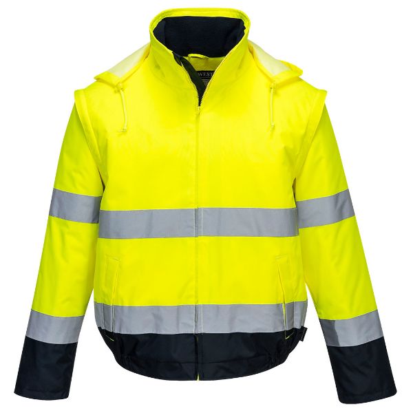 Picture of Hi-Vis Traffic Controller Vest C464 Yellow/Navy