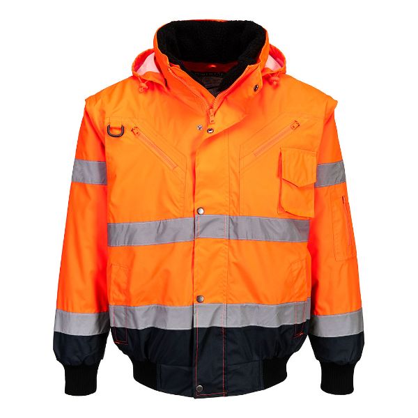 Picture of Hi-Vis Traffic Controller Vest C465 Orange/Navy