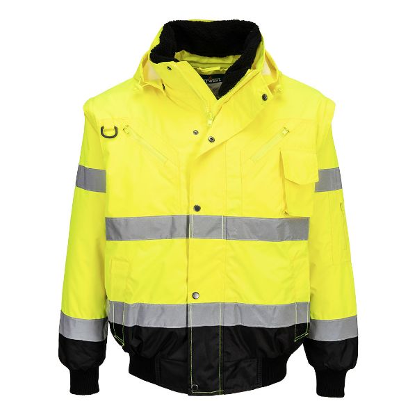 Picture of Hi-Vis Traffic Controller Vest C465 Yellow/Black