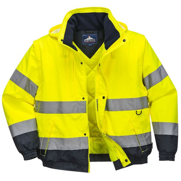 Picture of Hi-Vis Traffic Controller Vest C468 Yellow