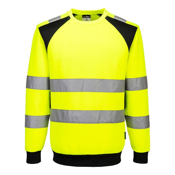 Picture of WX2 Hi-Vis Sweatshirt CD805 Yellow/Black