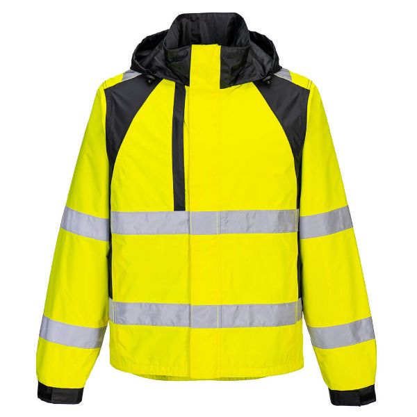 Picture of WX2 Hi-Vis Rain Jacket CD860 Yellow/Black