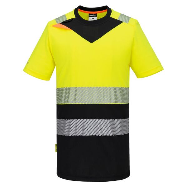 Picture of DX4 Hi-Vis T-Shirt S/S DX434 Yellow/Black