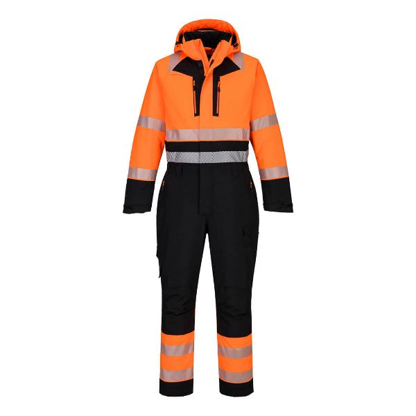 Picture of DX4 Hi-Vis Coverall DX438 Orange/Black