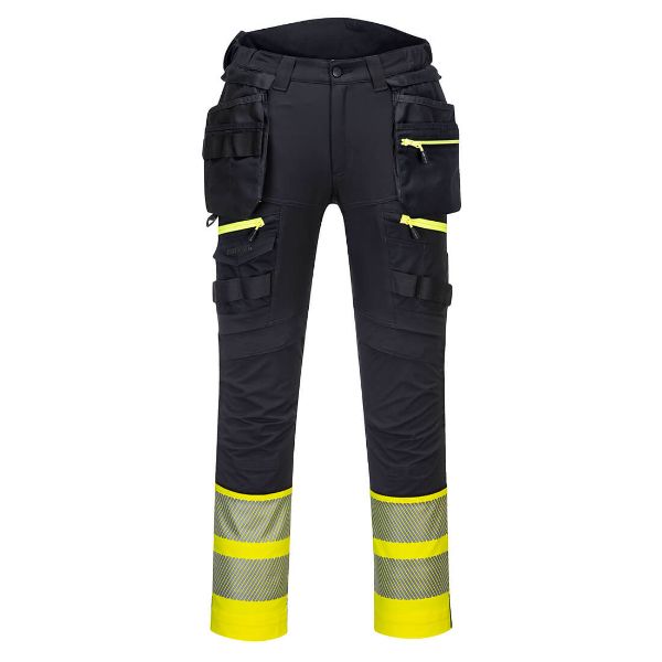 Picture of DX4 Hi-Vis Stretch Holster Trouser DX445 Yellow/Black