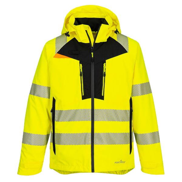 Picture of DX4 Hi-Vis Rain Jacket DX462 Yellow