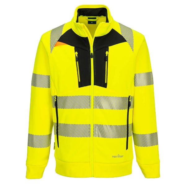 Picture of DX4 Hi-Vis Sweatshirt DX477 Yellow/Black