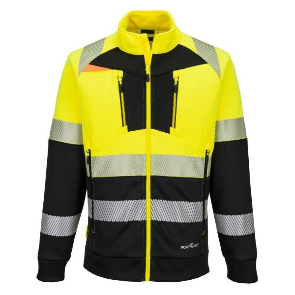 Picture of DX4 Hi-Vis Sweatshirt DX490 Yellow/Black