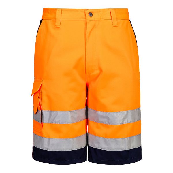 Picture of Hi-Vis Shorts E043 Orange/Navy