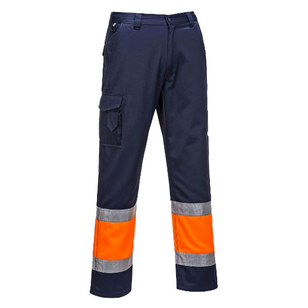 Picture of Hi-Vis Service Trouser E049 Orange/Navy