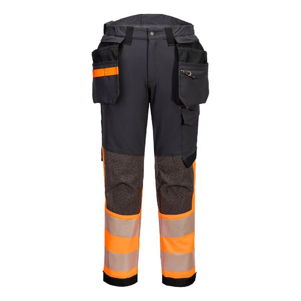Picture of EVO Hi-Vis Holster Trouser EV442 Orange/Metal Grey