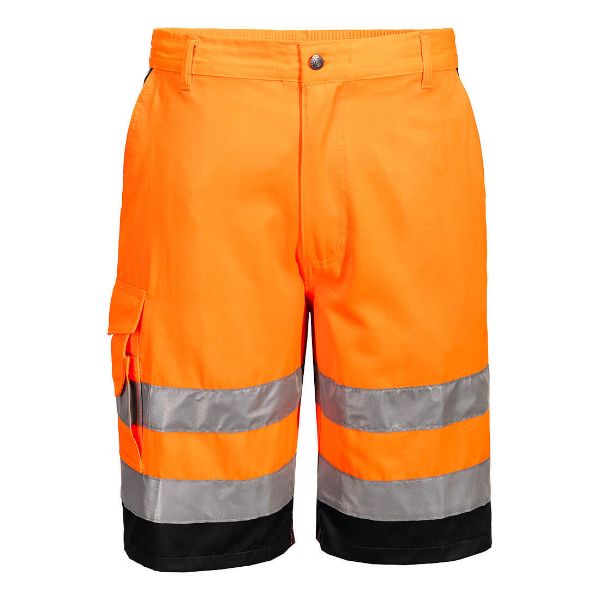 Picture of Hi-Vis Shorts L043 Orange/Black