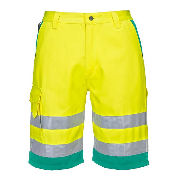 Picture of Hi-Vis Shorts L043 Yellow/Teal
