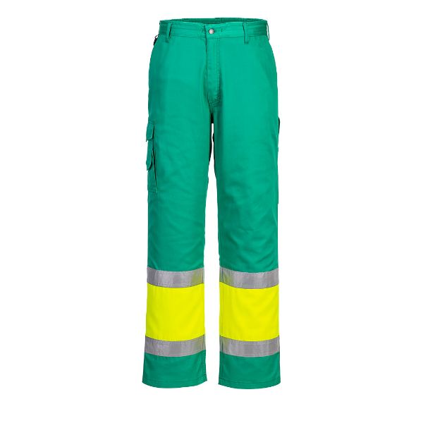 Picture of Hi-Vis Service Trouser L049 Yellow/Teal