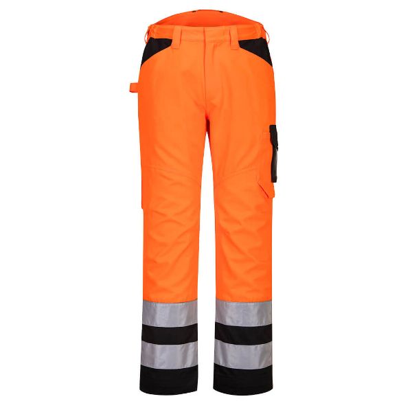Picture of PW3 Hi-Vis Service Trouser PW241 Orange/Black