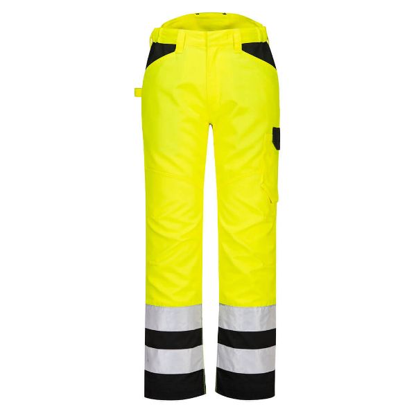 Picture of PW3 Hi-Vis Service Trouser PW241 Yellow/Black