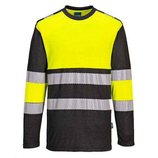 Picture of PW3 Hi-Vis T-Shirt S/S PW312 Yellow/Black