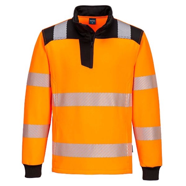Picture of PW3 Hi-Vis Sweatshirt PW326 Orange/Black