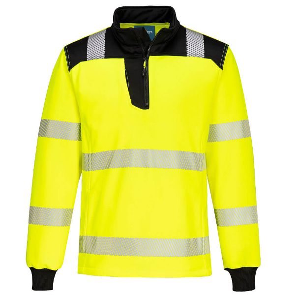 Picture of PW3 Hi-Vis Sweatshirt PW326 Yellow/Black