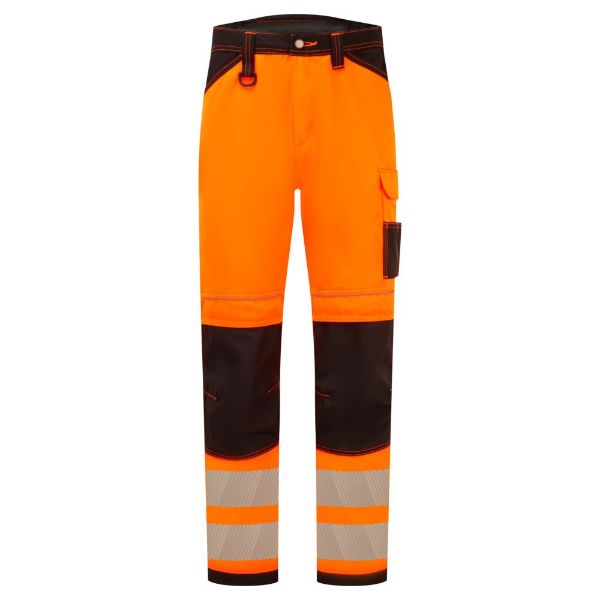 Picture of PW3 Hi-Vis Work Trouser PW340 Orange/Black
