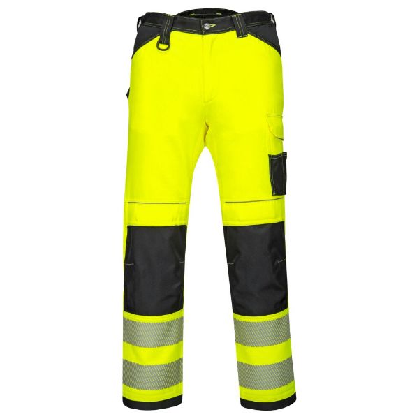 Picture of PW3 Hi-Vis Work Trouser PW340 Yellow/Black