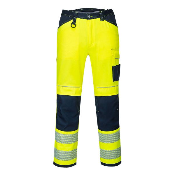 Picture of PW3 Hi-Vis Work Trouser PW340 Yellow/Navy