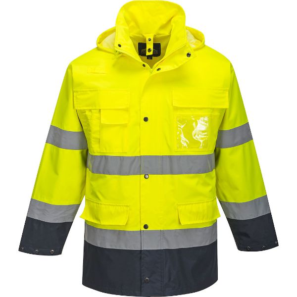 Picture of Hi-Vis 5-in-1 Jacket S162 Yellow/Navy