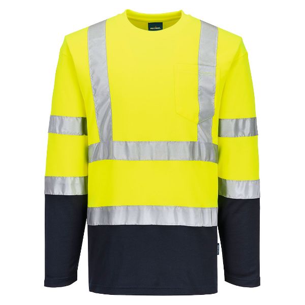 Picture of Hi-Vis Vest S280 Yellow/Navy
