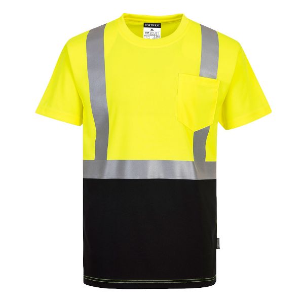 Picture of Hi-Vis T-Shirt S/S S358 Yellow/Black