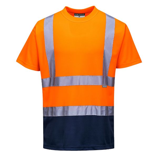 Picture of Hi-Vis Vest S378 Orange/Navy