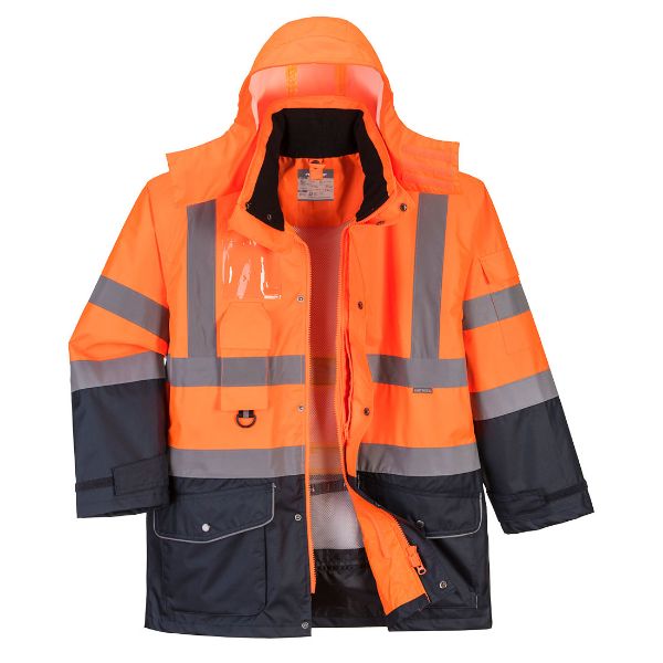 Picture of Hi-Vis 3-in-1 Jacket S426 Orange/Navy