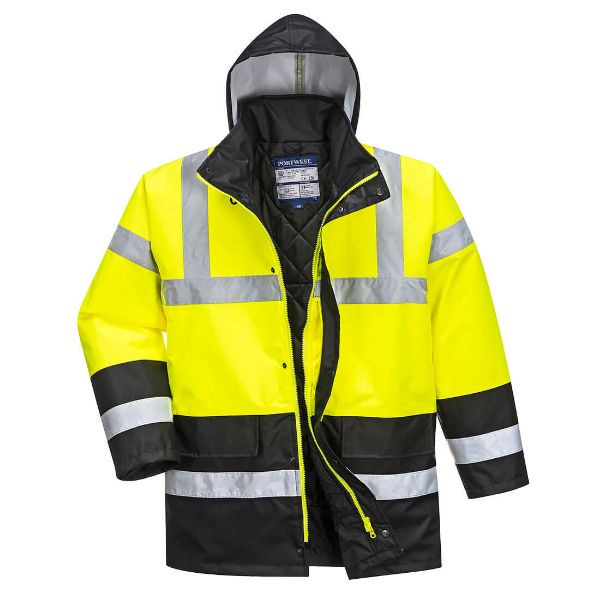 Picture of Hi-Vis Two Tone Insulated Jacket S466 Yellow/Black