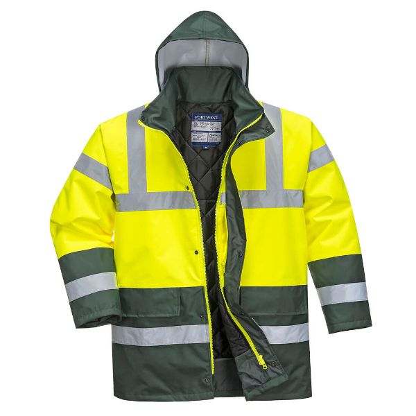 Picture of Hi-Vis Two Tone Insulated Jacket S466 Yellow/Green