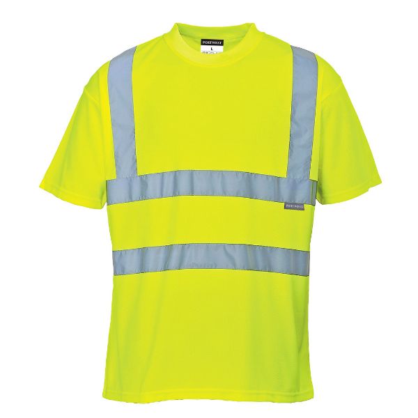 Picture of Hi-Vis Two Tone Polo Shirt S/S S478 Yellow