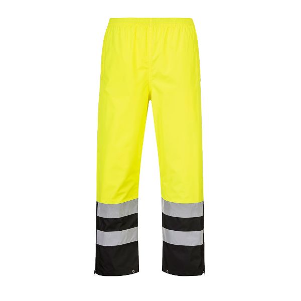 Picture of Hi-Vis Rain Trouser S587 Yellow/Black