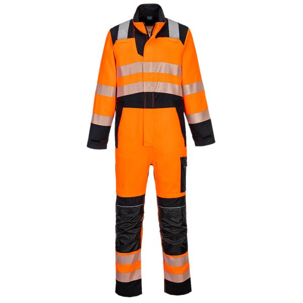 Picture of PW3 Modaflame Work HVO Multi-Norm FR Coverall Orange/Black FR509