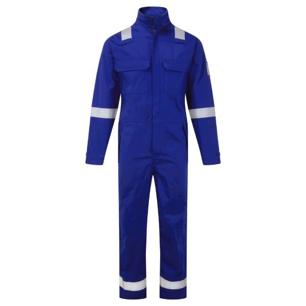 Picture of Bizflame Work+ FR Coverall Royal Blue FR513