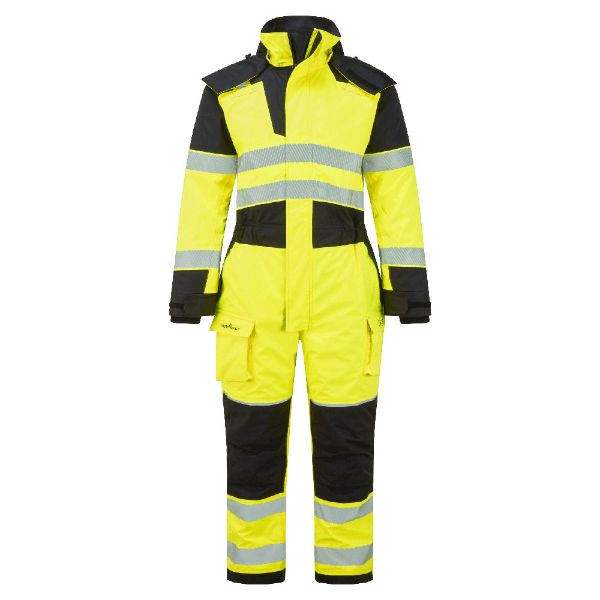 Picture of PW3 Modaflame Rain+ Hi-Vis Multi-Norm FR Winter Coverall Yellow/Black FR516