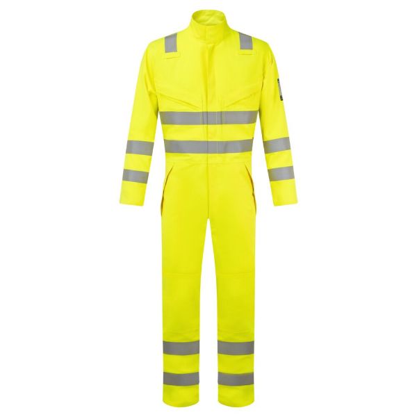 Picture of Modaflame Work Hi-Vis Multi-Norm FR Coverall Yellow FR528