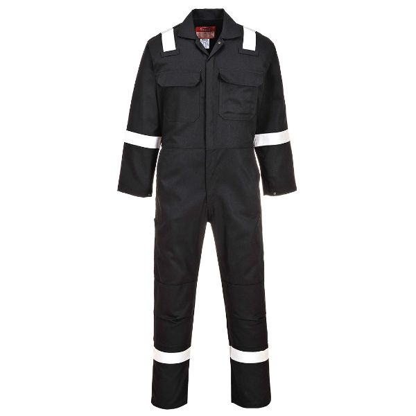 Picture of Bizweld Work FR Coverall Black Regular BIZ5