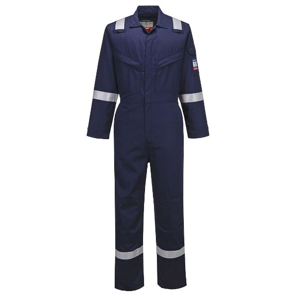 Picture of Bizflame Work Lightweight Insect Repellent FR Coverall Navy FR22