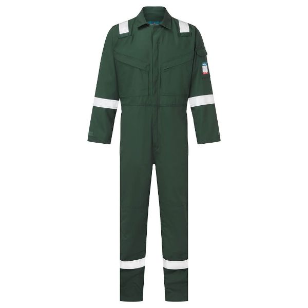 Picture of Bizflame Work FR Coverall Green Regular FR28