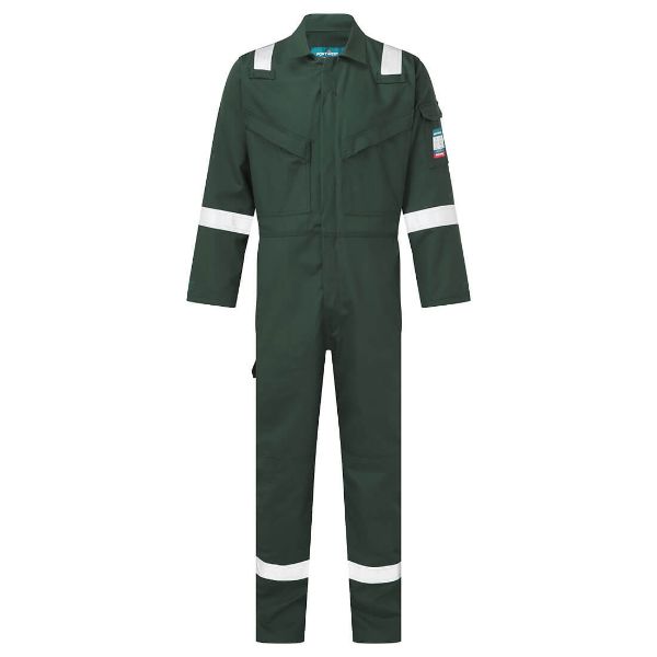Picture of Bizflame Work FR Coverall Green Regular FR50