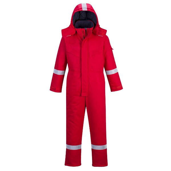 Picture of Bizflame Work FR Insulated Coverall Red Regular FR53